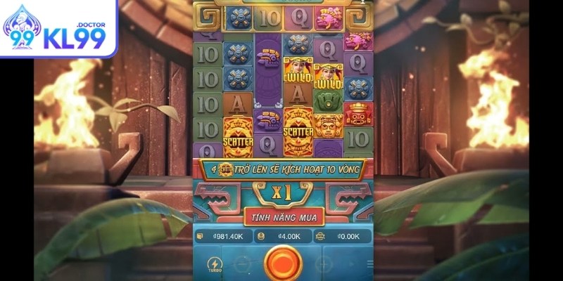 Kho Báu Aztec KL99 Hành Trình Giải Mã Bí Ẩn Cổ Xưa 2 Biểu tượng vàng mở tuyến thưởng mới tạo ưu thế lớn